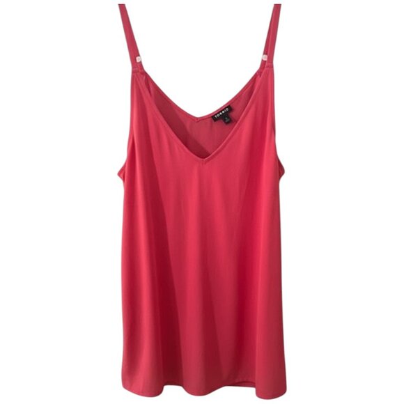 NWT Torrid Hot Pink Adjustable Strap Cami Top Size 0 Lightweight - Picture 2 of 6